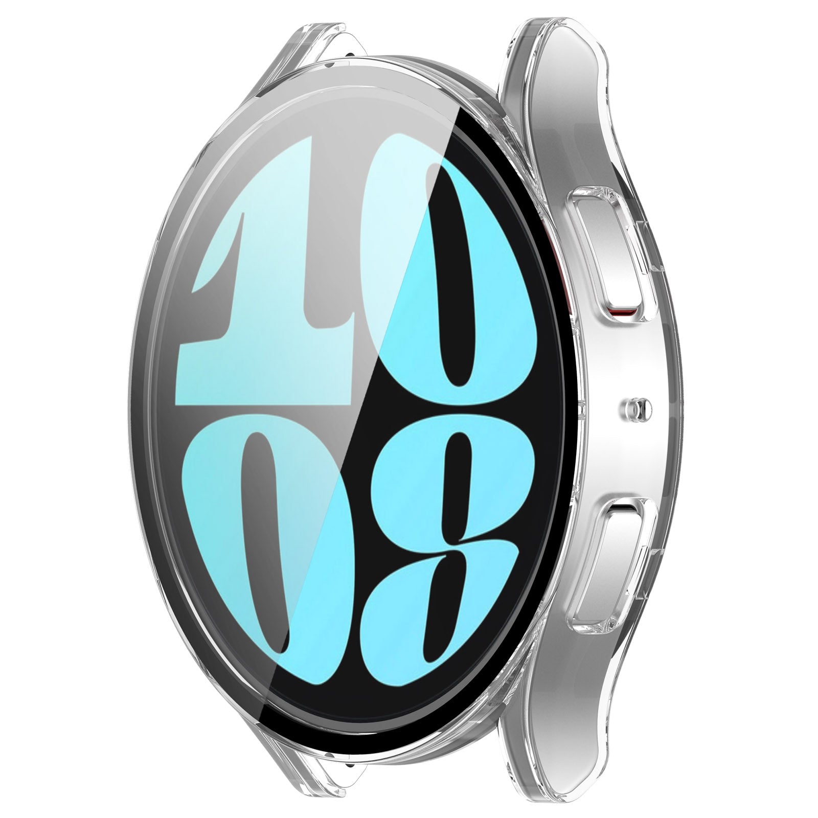 For Samsung Galaxy Watch6 44mm PC Watch Case Protective Frame with Built-in Tempered Glass Film For Samsung Galaxy Watch6 44mm PC Watch Case Protective Frame with Built-in Tempered Glass Film